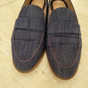Franco Sarto Denim Blue Loafers, Size 6.5